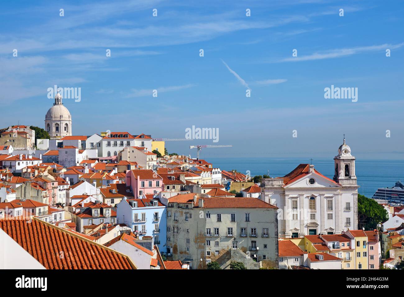 Le vieux quartier d'Alfama à Lisbonne, Portugal Banque D'Images
