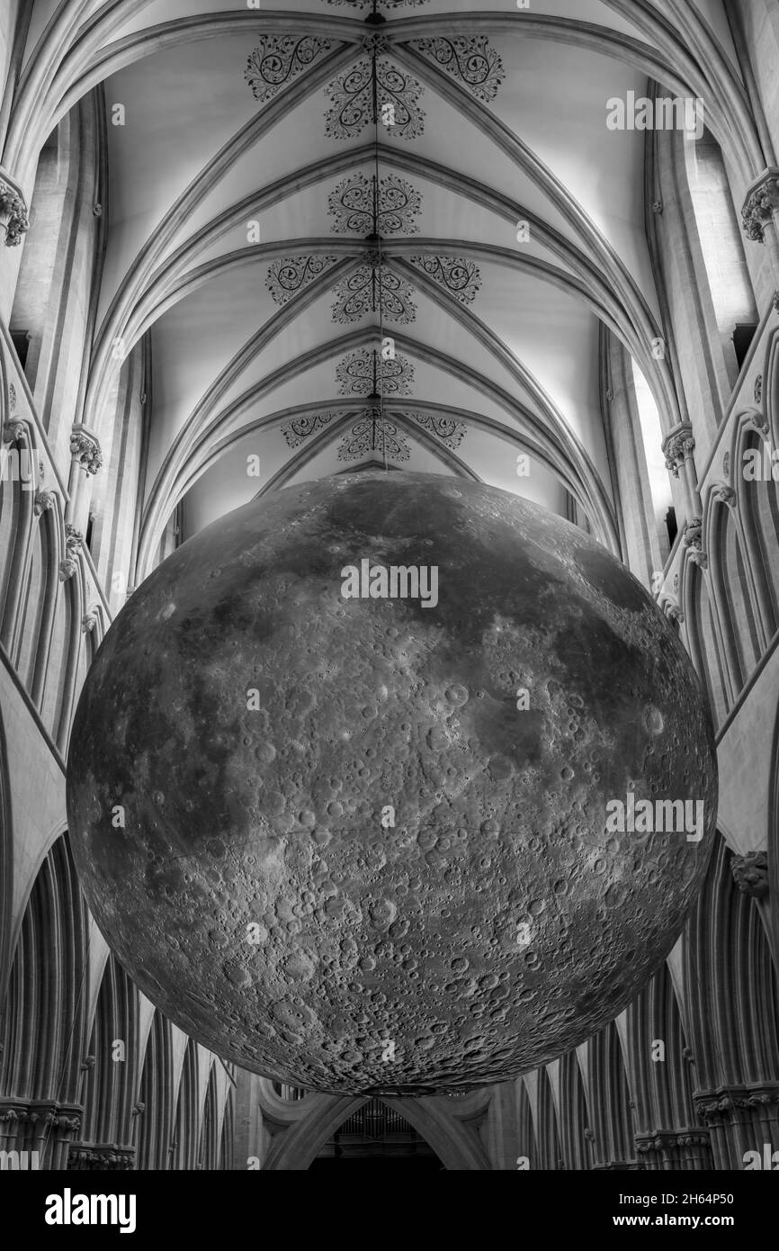 Wells.Somerset.Royaume-Uni.30 octobre 2021.le festival de la lune se déroule à la cathédrale de Wells dans le Somerset Banque D'Images