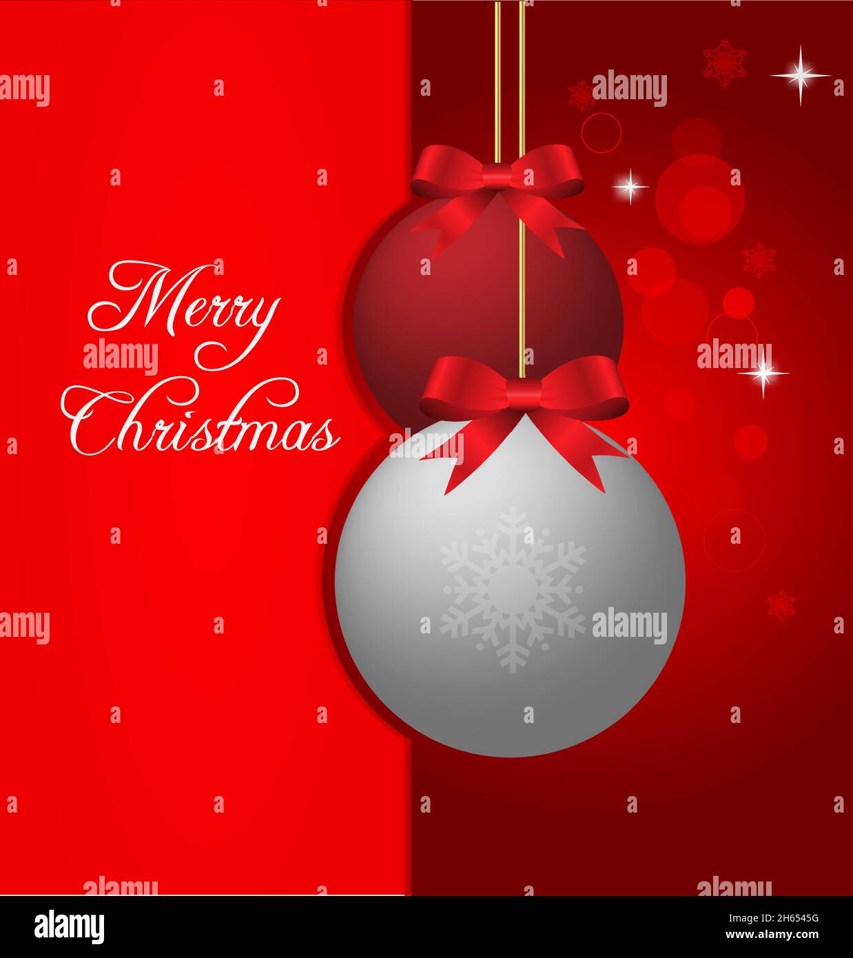 Illustration d'un fond de Noël créatif avec des éléments abstraits et d'embellissement Illustration de Vecteur
