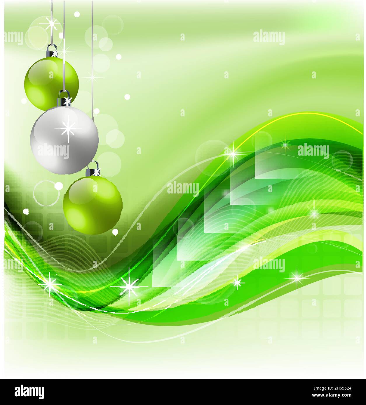 Illustration d'un fond de Noël créatif avec des éléments abstraits et d'embellissement Illustration de Vecteur