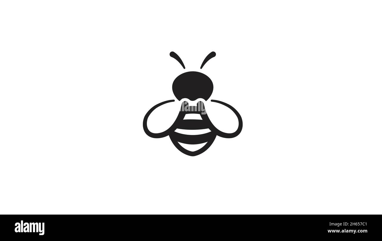 Creative Bee Lines logo Design Vector symbole icône Design Illustration Illustration de Vecteur
