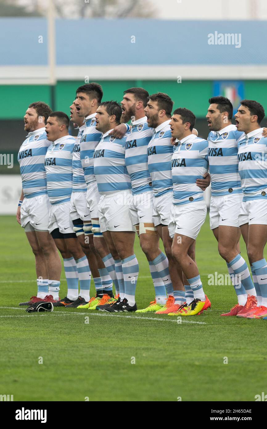 Trévise, Italie.13 NOVEMBRE Los Pumas pendant le match international amical entre l'Italie et l'Argentine au Stadio Comunale di Monigo, Trévise le samedi 13 novembre 2021.(Credit: MI News) Credit: MI News & Sport /Alamy Live News Banque D'Images