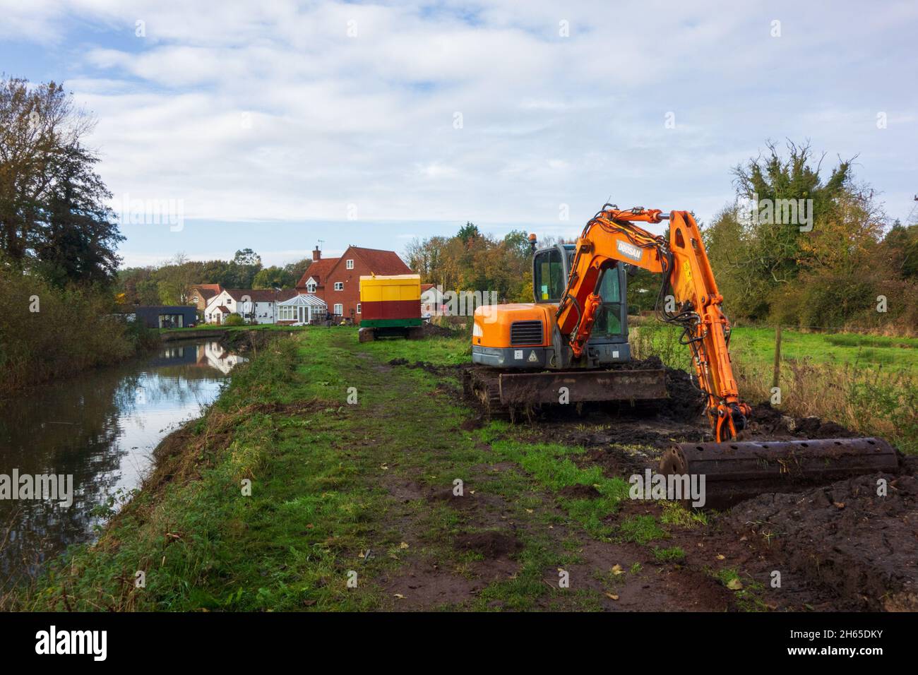 Canal de Dilham Banque D'Images