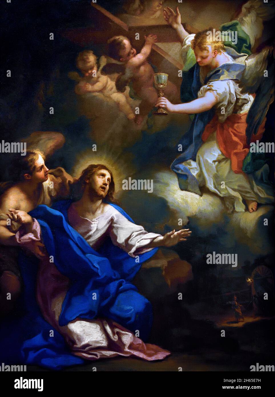 Prière du Christ dans le jardin de Gethsemane 1743 - 1748 par Conca Sebastiano, 1680-1764 Italie, Italien, Banque D'Images