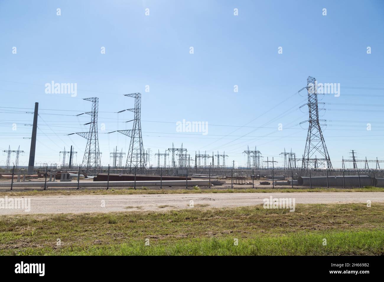 Lignes électriques Banque D'Images