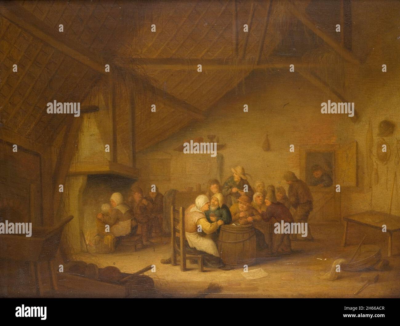 Bartholomeus Molenaer œuvres d'art intitulé paysans dans la Taverne Banque D'Images Bartholomeus Molenaer œuvres d'art intitulé paysans dans la Taverne Banque D'Images