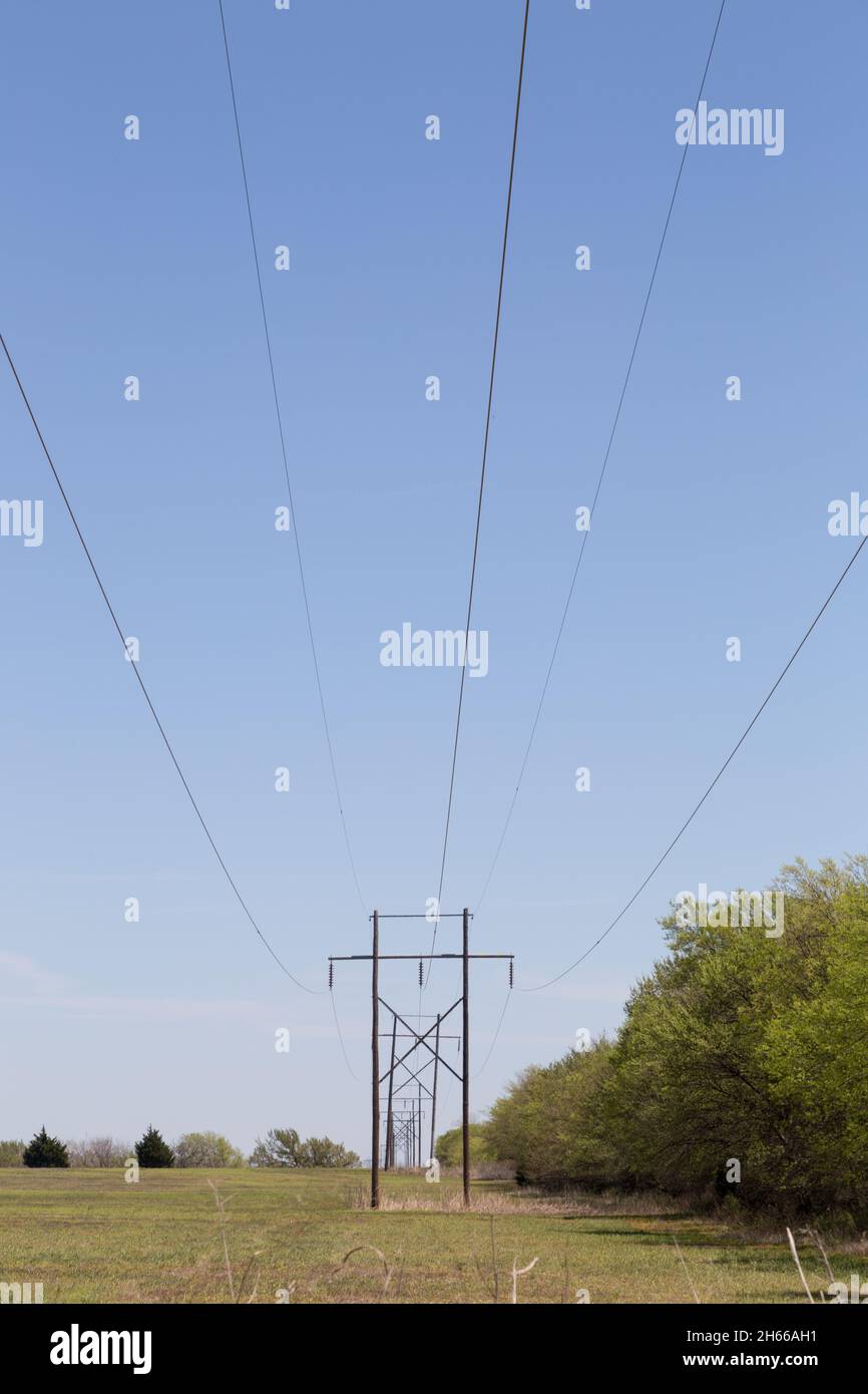 Lignes électriques Banque D'Images