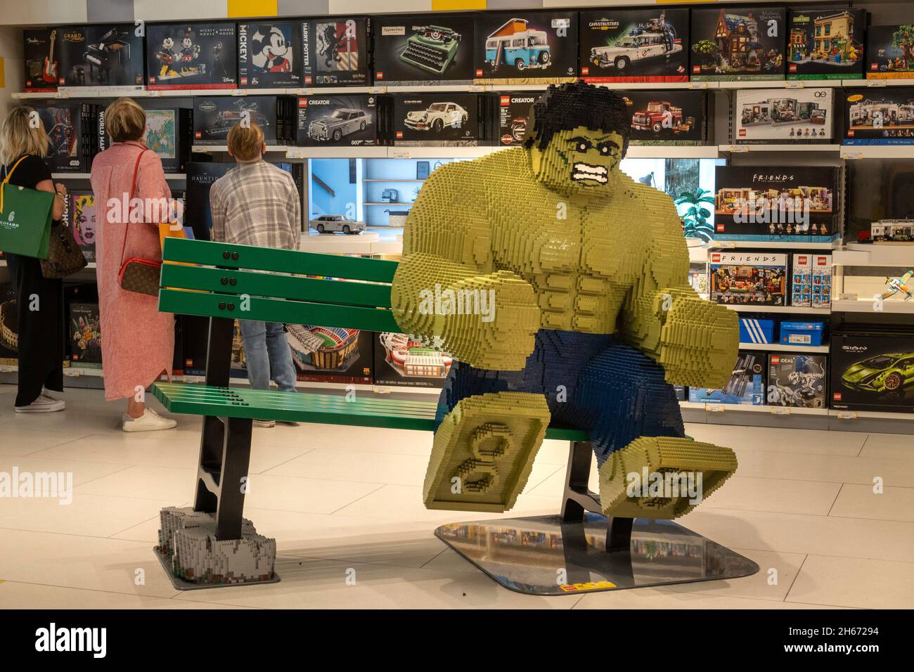 LEGO Toy Store, Rockefeller Center, 2021, New York, États-Unis Banque D'Images
