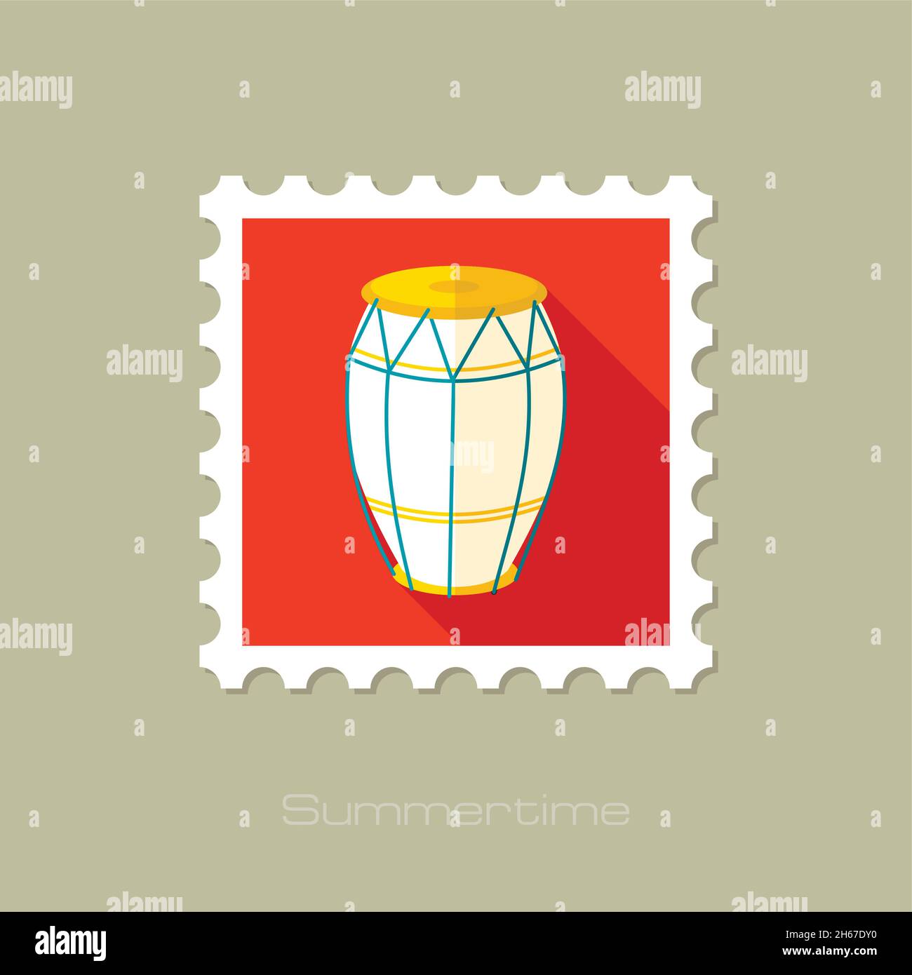 Tam tam drum Banque d'images vectorielles - Alamy