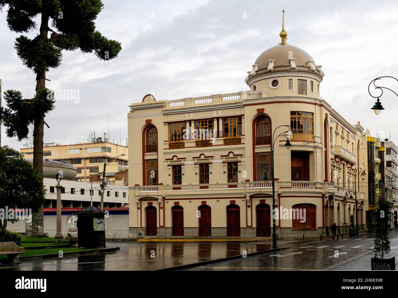 Centro histórico de Riobamba, ciudad antigua en la cordillera de los andes de ecuador Banque D'Images