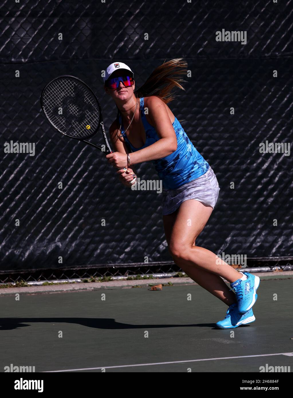 Tennis pro Marina Oetiker, jouant au Downtown tennis Club, à New York, 10/21/2021 modèle sorti Banque D'Images