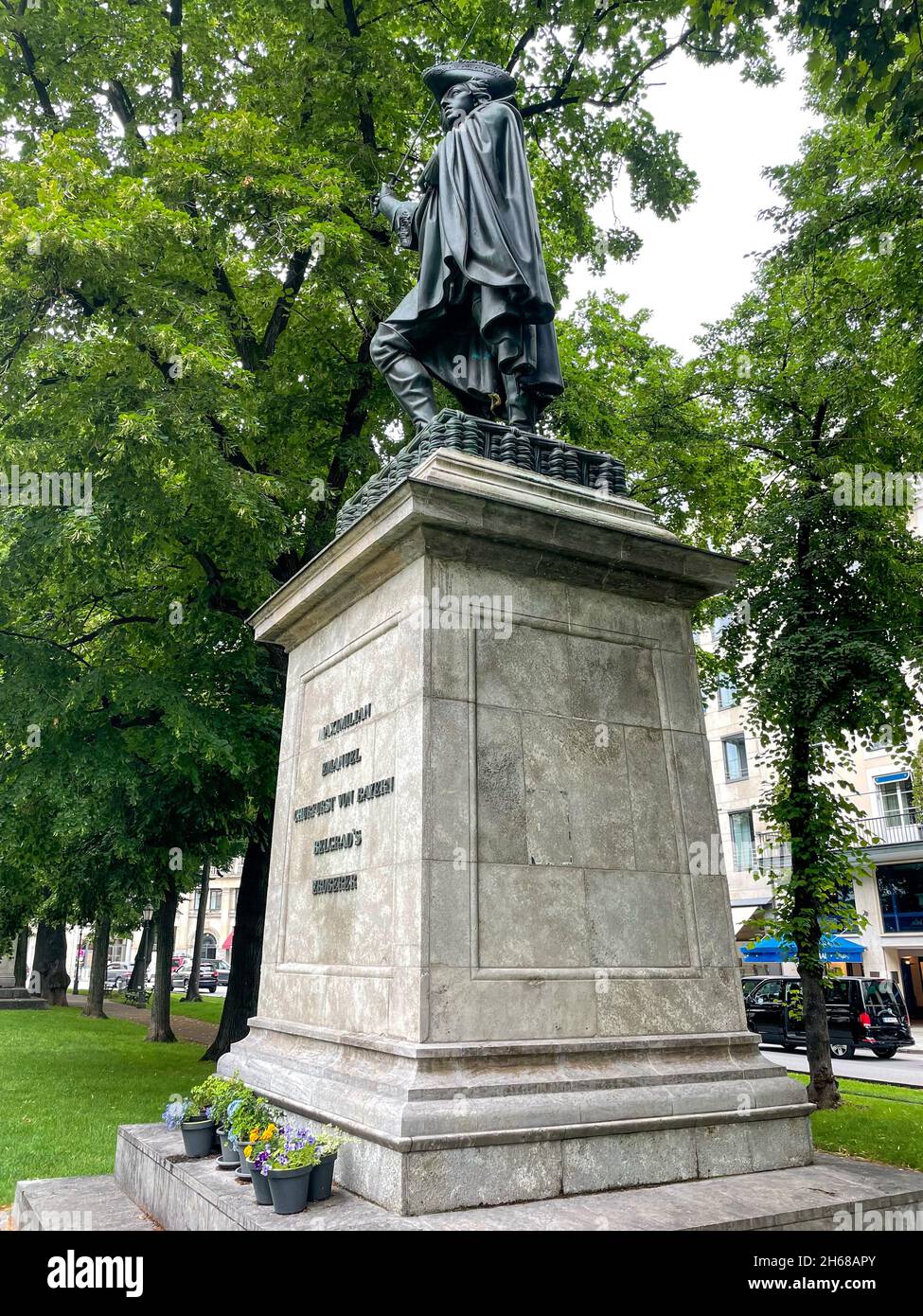Statue de Maximilien II Emmanuel de l'électeur de Bavière, Munich, Haute-Bavière, Bavière, Allemagne Banque D'Images