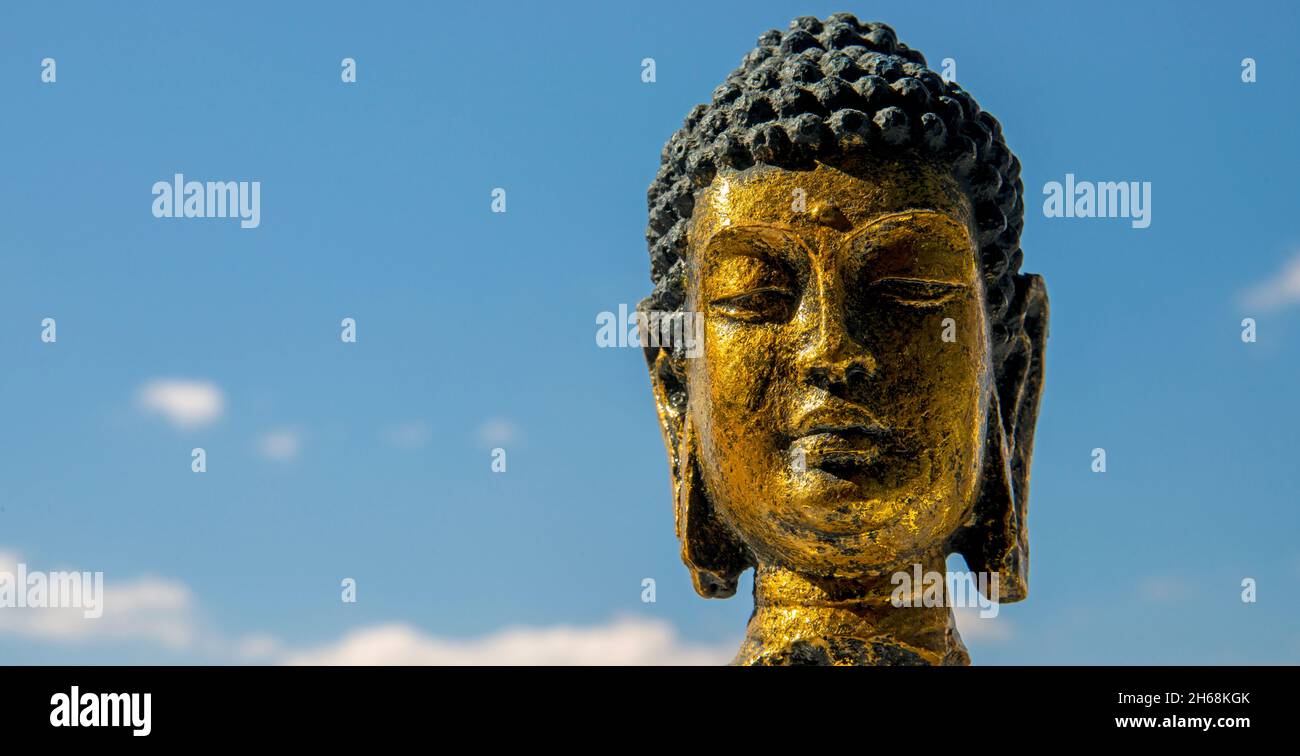 statue de bouddha dans la posture calme de repos.Shakyamuni Bouddha est un professeur spirituel, une des trois religions du monde.Donné le nom Siddhartha Gautama Siddhat Banque D'Images