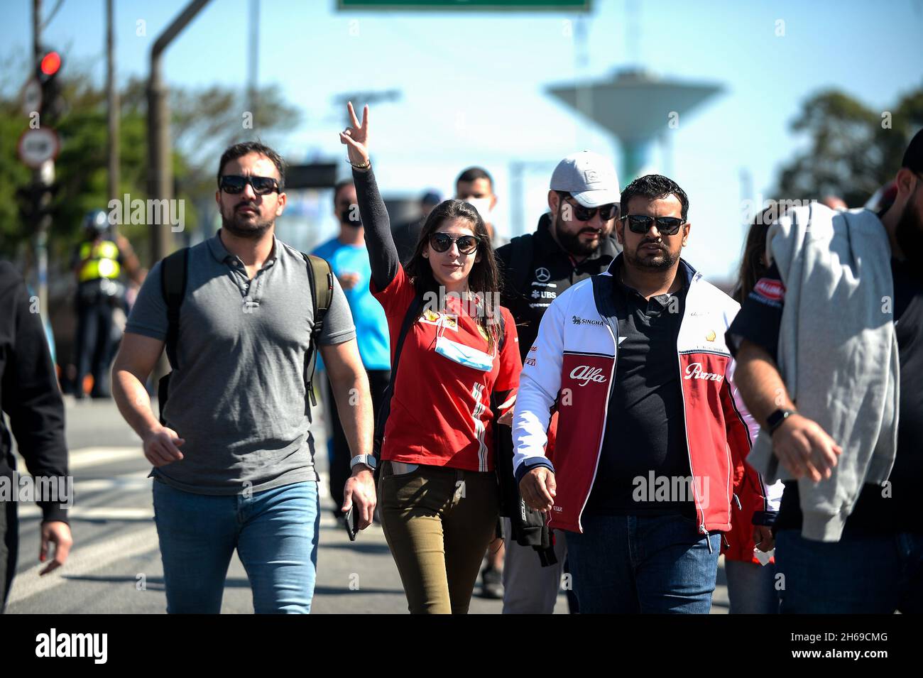SP - Sao Paulo - 11/14/2021 - FORMULE 1 BRÉSIL 2021 GP, 2021 FORMULE 1 SAO PAULO GP - Publico commence à arriver pour le Grand Prix de Sao Paulo tenu à l'Autodrome Interlagos par le circuit mondial de Formule 1 pendant la saison 2021.Photo: Duda Bairros/AGIF/Sipa USA Banque D'Images