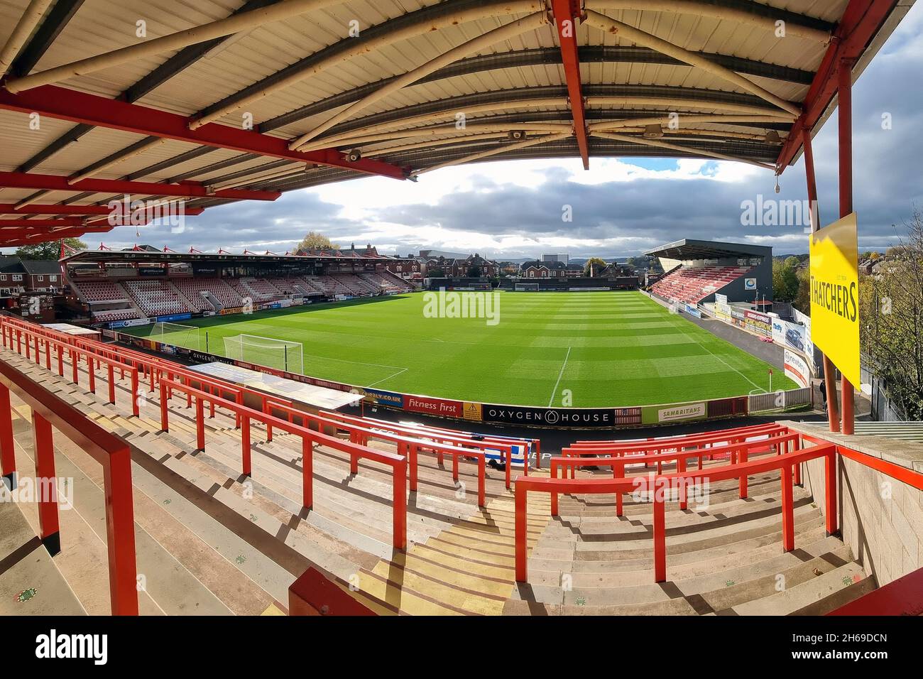 EXETER, GBR.13 NOVEMBRE vue générale du parc St. James pendant le match Sky Bet League 2 entre Exeter City et Oldham Athletic au parc St James', Exeter, le samedi 13 novembre 2021.(Crédit : Eddie Garvey | MI News) Banque D'Images