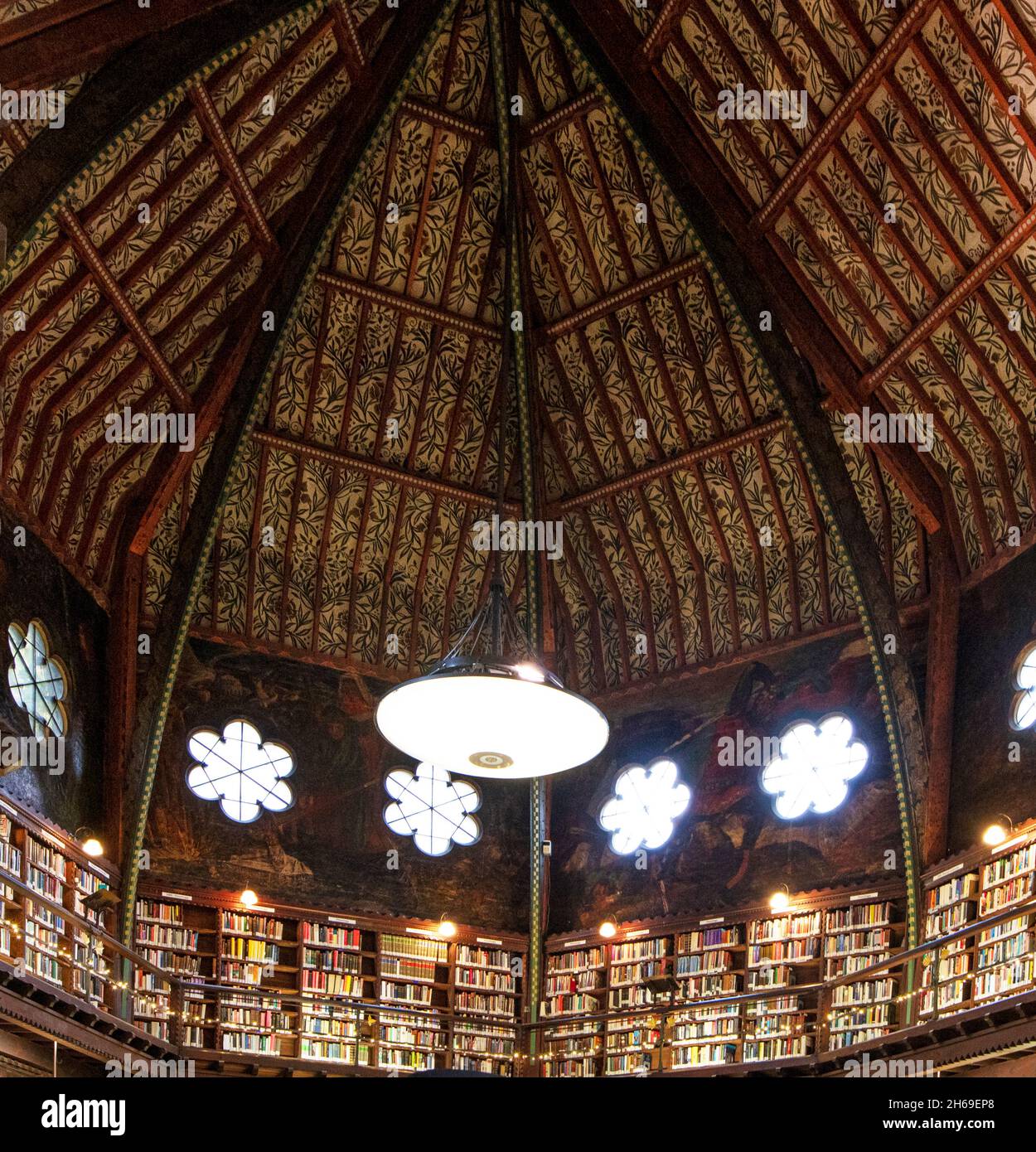 L'ancienne bibliothèque de l'Union d'Oxford, construite en 1857.A l'origine, la salle de débat de l'Union, elle a peint des peintures murales de William Morris et Dante Rossetti Banque D'Images