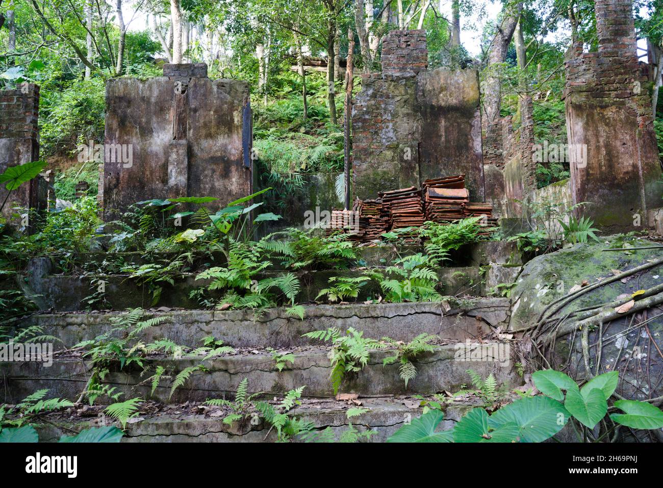 Des maisons abandonnées Banque D'Images