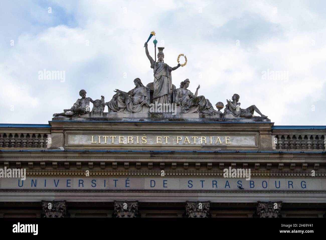 Strasbourg, France, le 31 octobre 2021, c'est une université multidisciplinaire qui compte près de 50,000 étudiants Banque D'Images