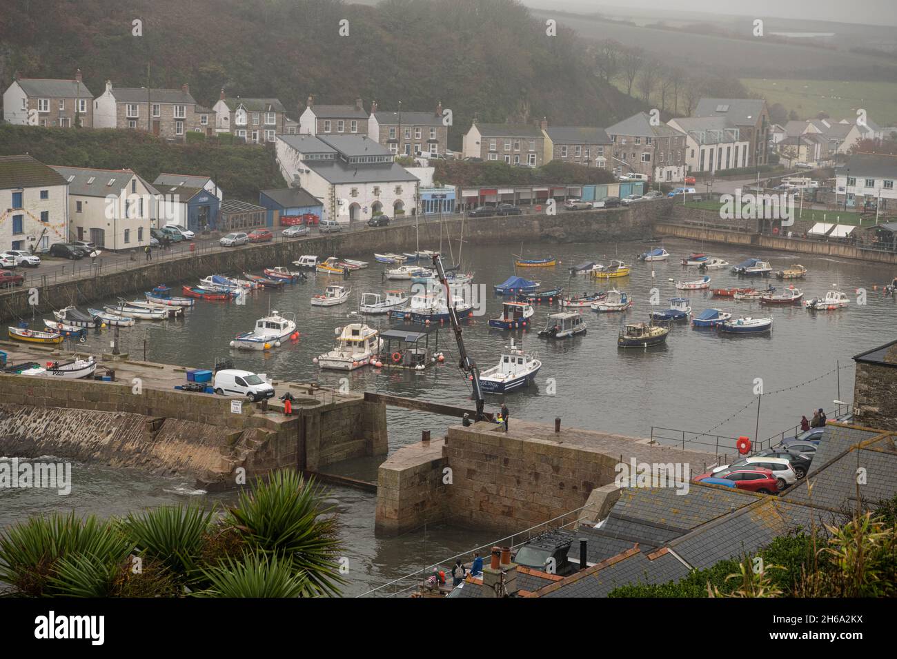 Porthleven, Cornwall, Royaume-Uni.14 novembre 2021.Port de Porthleven Cornwall crédit : kathleen White/Alay Live News Banque D'Images