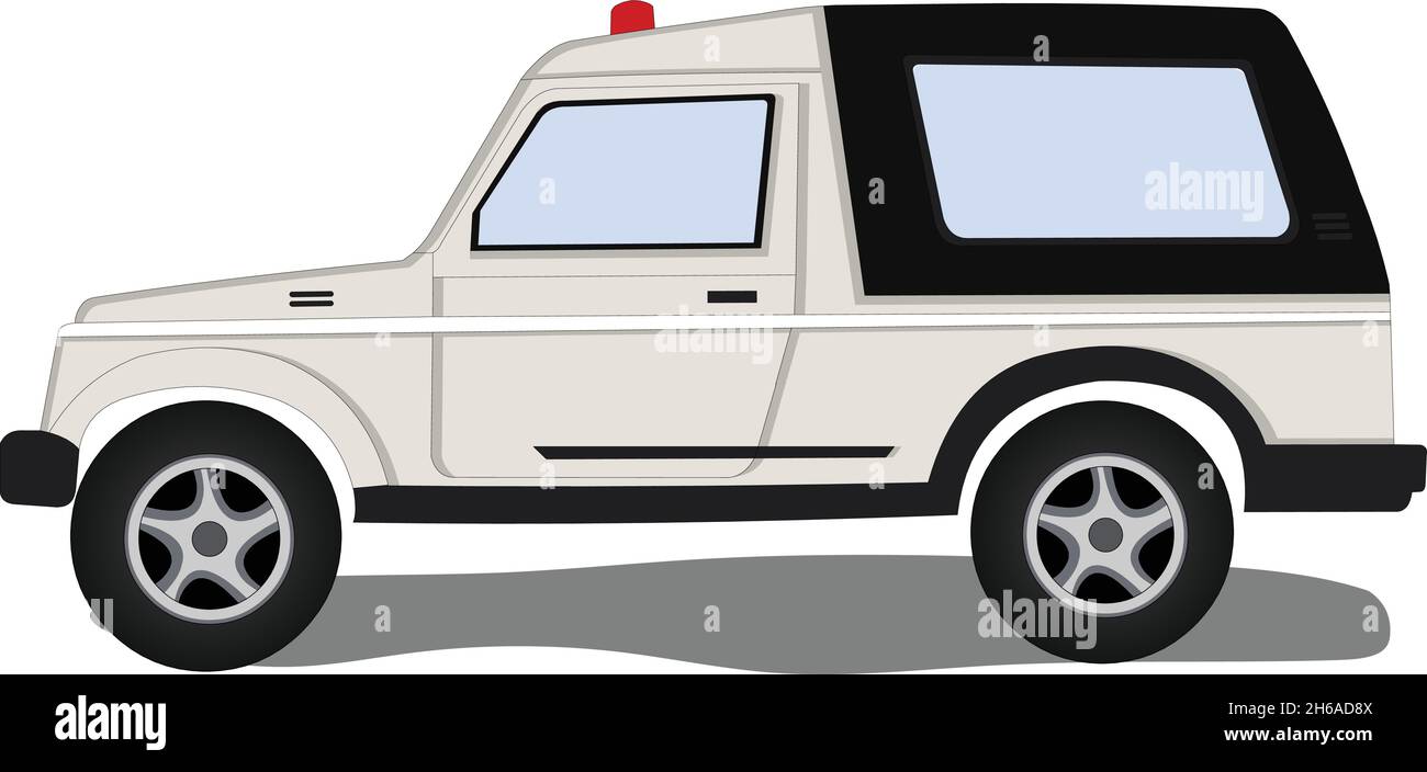 Véhicule de police Vector Illustration de Vecteur