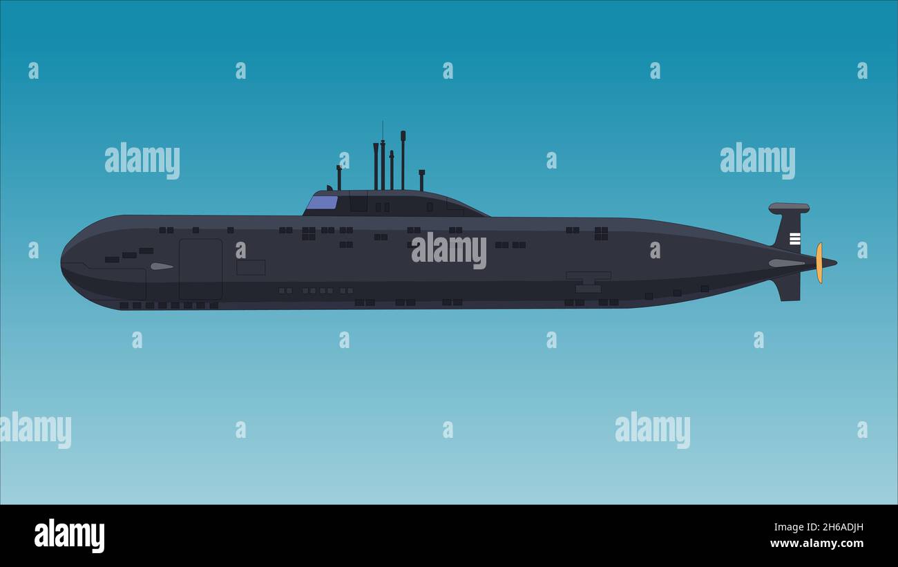 Vecteur sous-marin marine Illustration de Vecteur