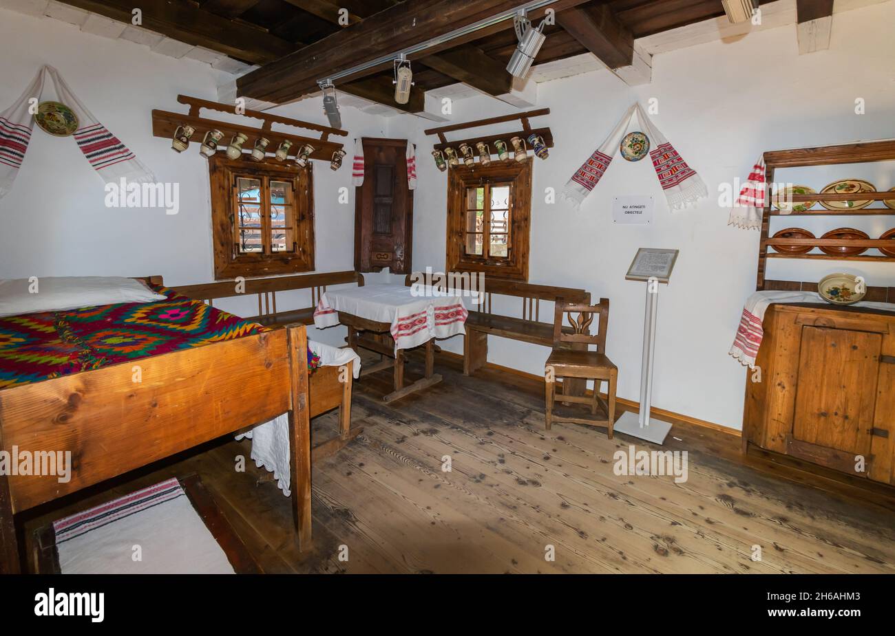 Incesti, commune d'Avram Iancu, 22 août 2021 : Maison commémorative Avram Iancu, où un musée a été construit pour illustrer le paysan roumain traditionnel Banque D'Images