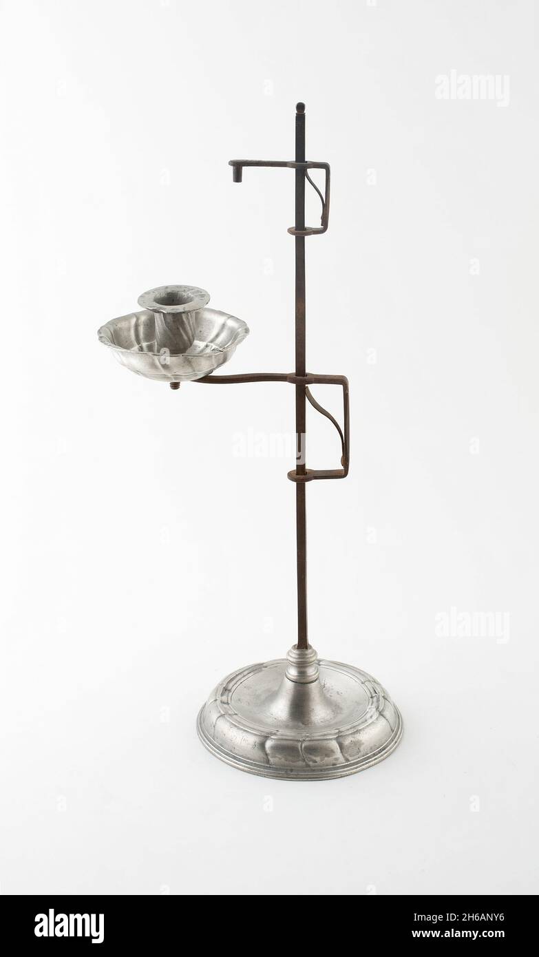 Candlestick réglable, Francfort-sur-le-main, XVIIIe siècle. Banque D'Images