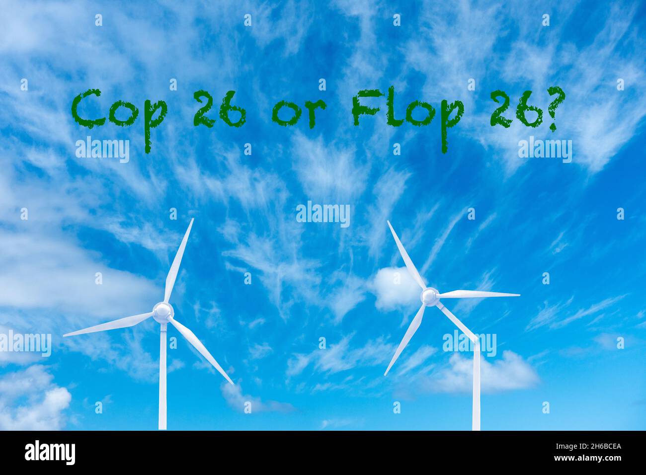 COP 26, changement climatique, image du concept de réchauffement de la planète. Banque D'Images