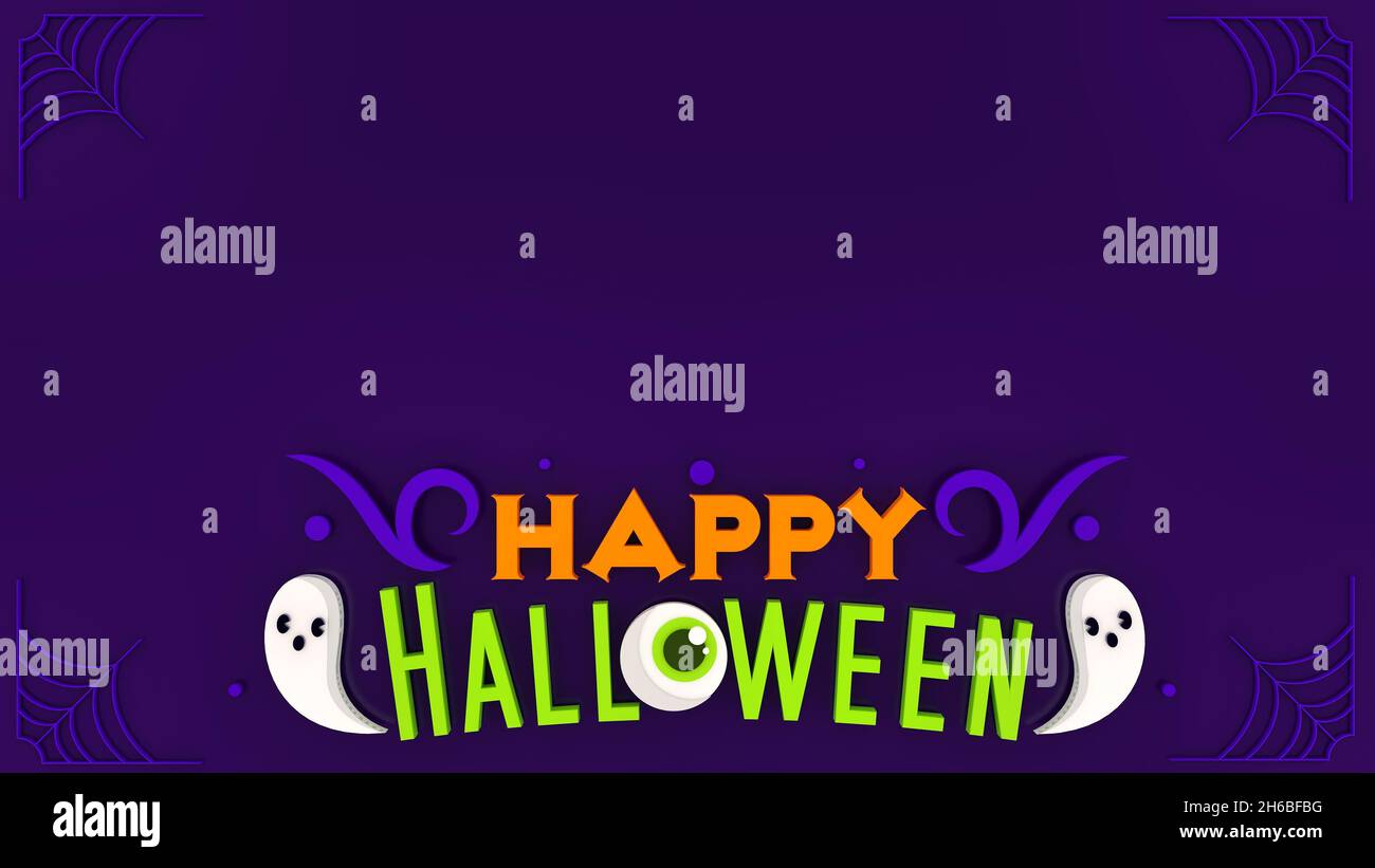 Halloween affiche de fond événements de vacances Banque D'Images