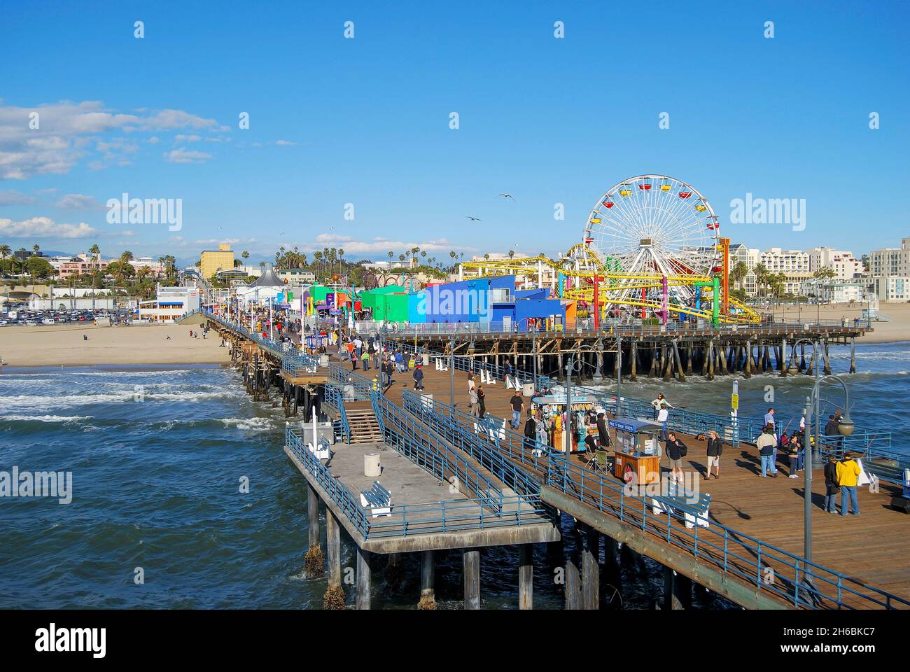 La jetée de Santa Monica, Santa Monica, Los Angeles, Californie, États-Unis d'Amérique Banque D'Images