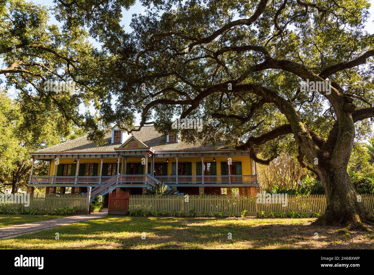 Plantation pittoresque et historique Laura en Louisiane, États-Unis Banque D'Images