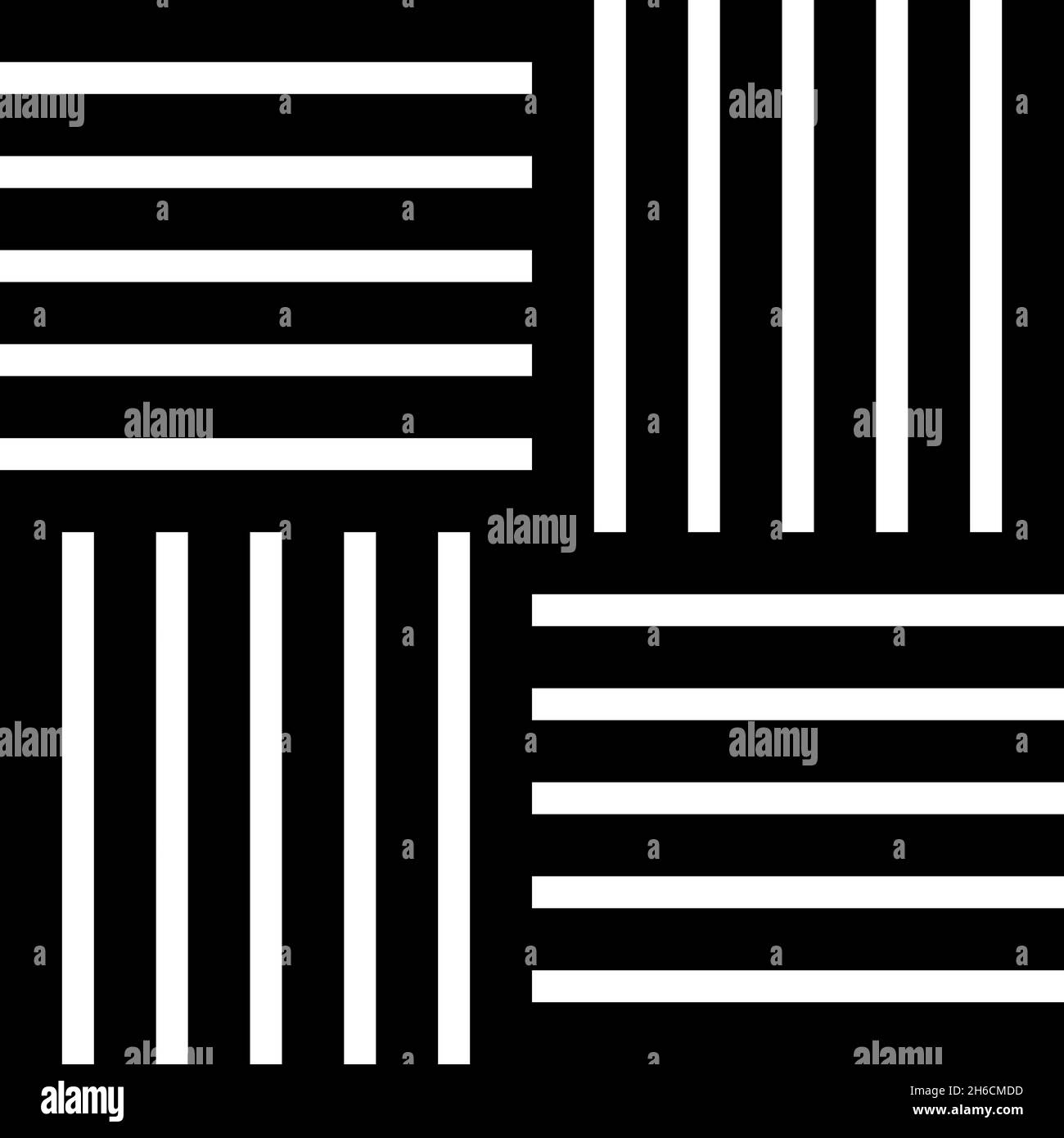 Carrelage forme carrée parquet matériau de plancher en bois laminé panneau de planche icône noir couleur vecteur illustration style plat image simple Illustration de Vecteur
