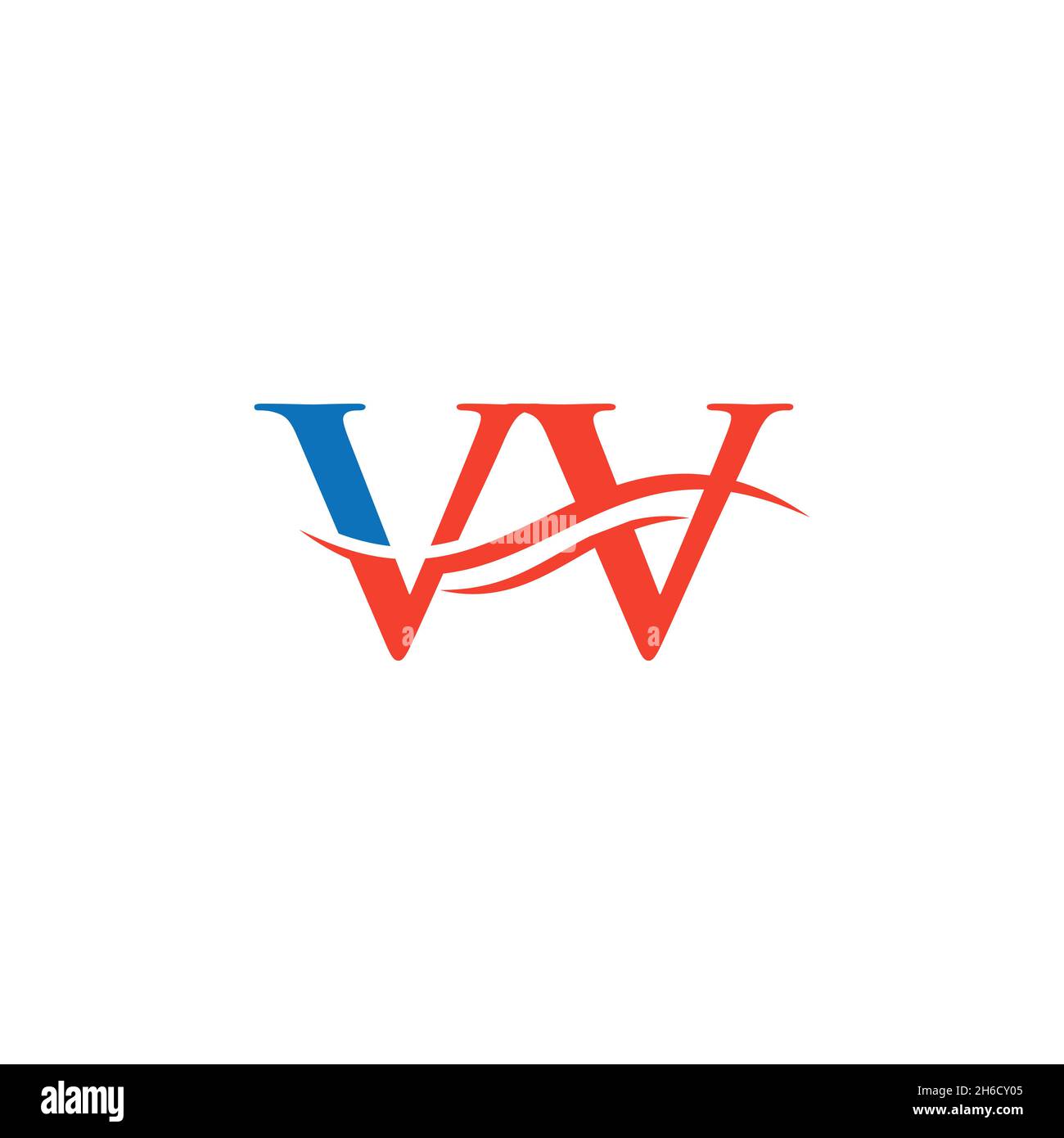 Logo VV Linked pour l'identité de l'entreprise et de l'entreprise.Vecteur de logo VV de la lettre créative Illustration de Vecteur