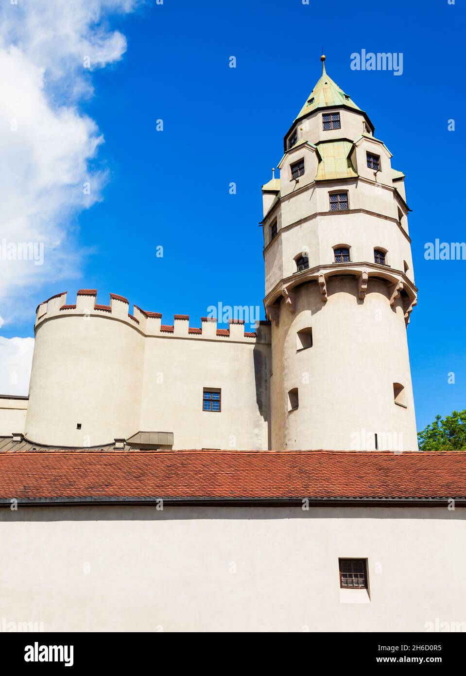 Château Hasegg ou Burg Hasegg est un château et menthe situé Hall in Tirol, région autrichienne du Tyrol Banque D'Images