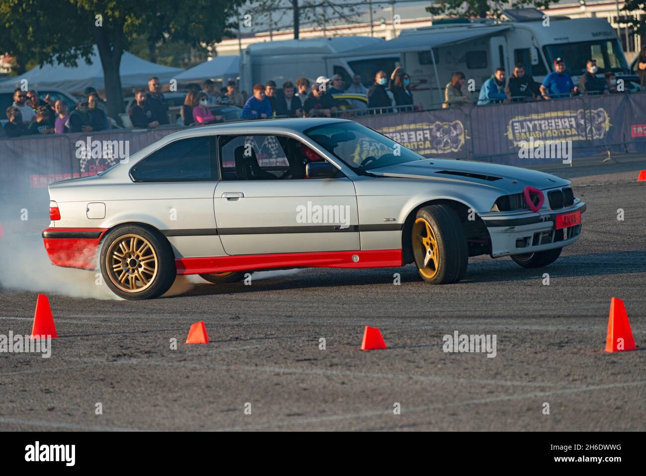 16 octobre 2021 - Italie, Lombardie, Montichiari, Festival dei Motori, Drift Cars Show Banque D'Images