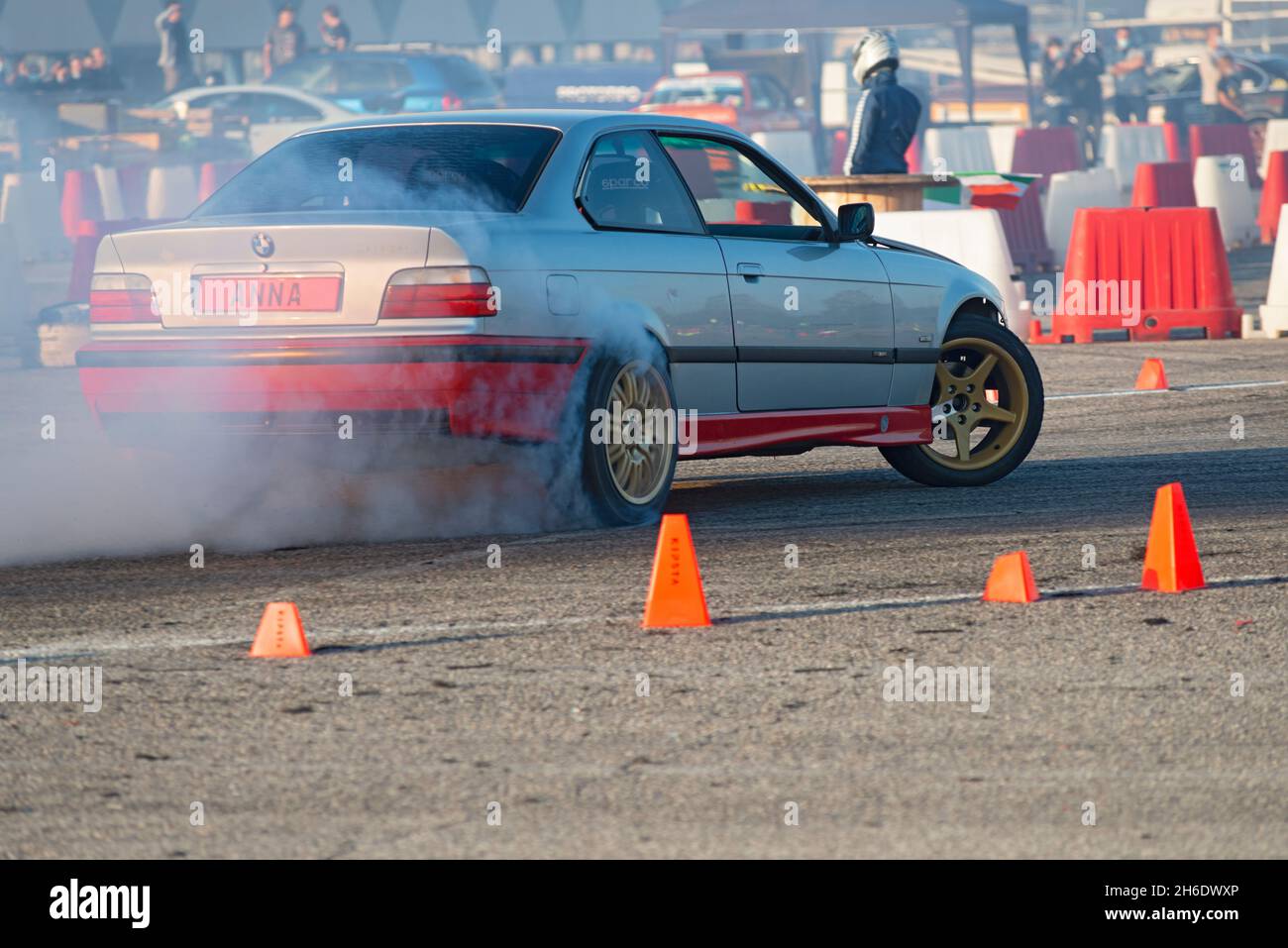 16 octobre 2021 - Italie, Lombardie, Montichiari, Festival dei Motori, Drift Cars Show Banque D'Images