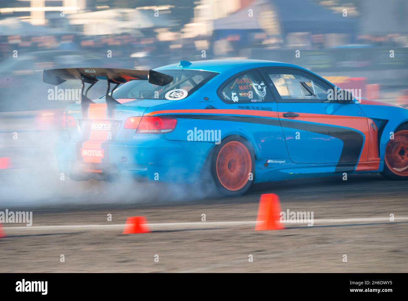 16 octobre 2021 - Italie, Lombardie, Montichiari, Festival dei Motori, Drift Cars Show Banque D'Images