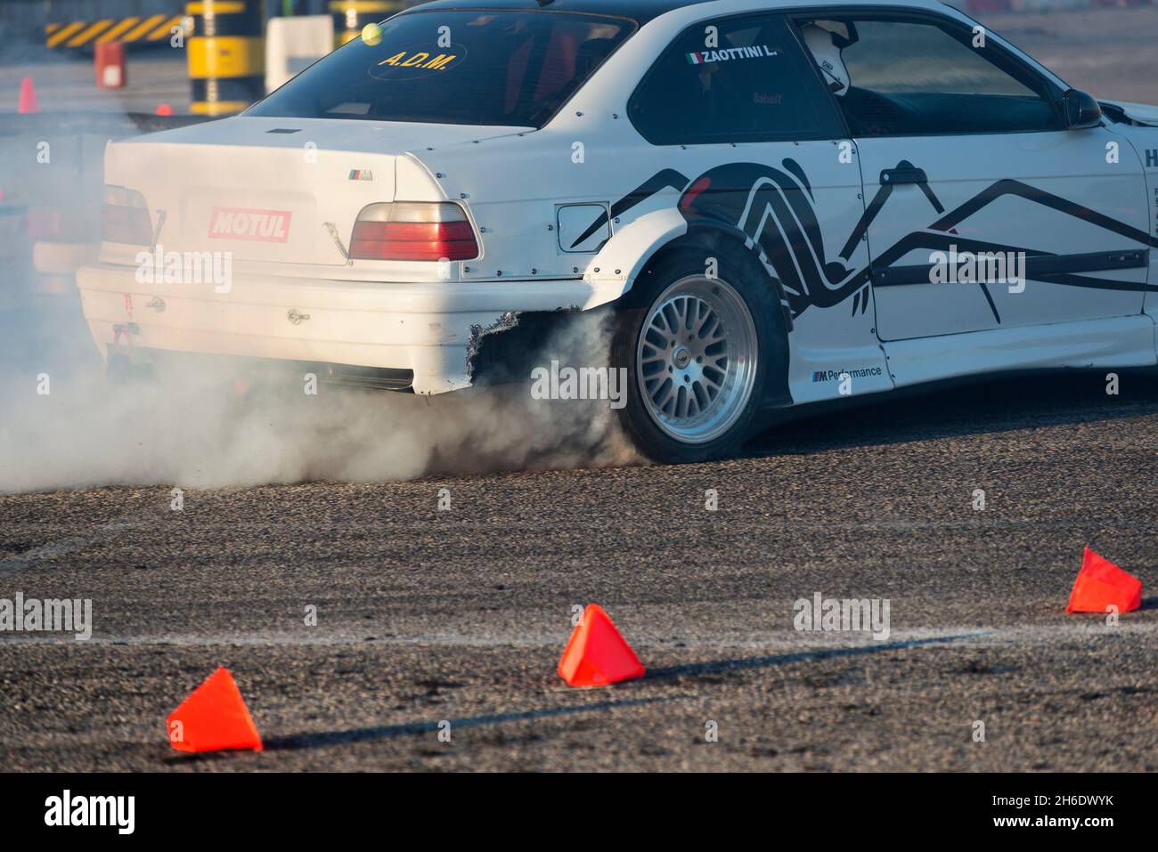 16 octobre 2021 - Italie, Lombardie, Montichiari, Festival dei Motori, Drift Cars Show Banque D'Images