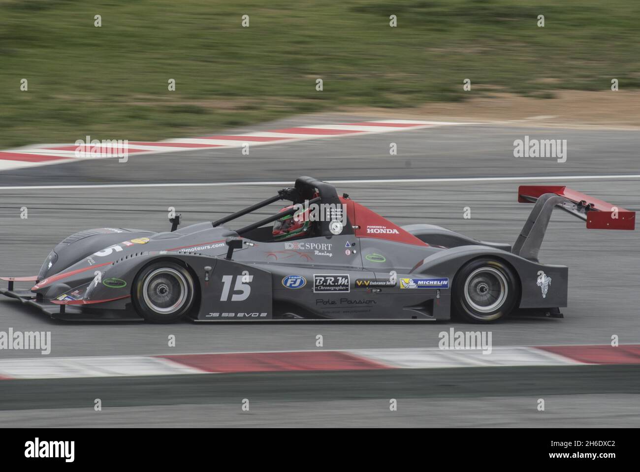 BARCELONE, ESPAGNE - 09 octobre 2021 : championnat de la série V de V Endurance 2016, voiture de course Ligier JS 53 Banque D'Images