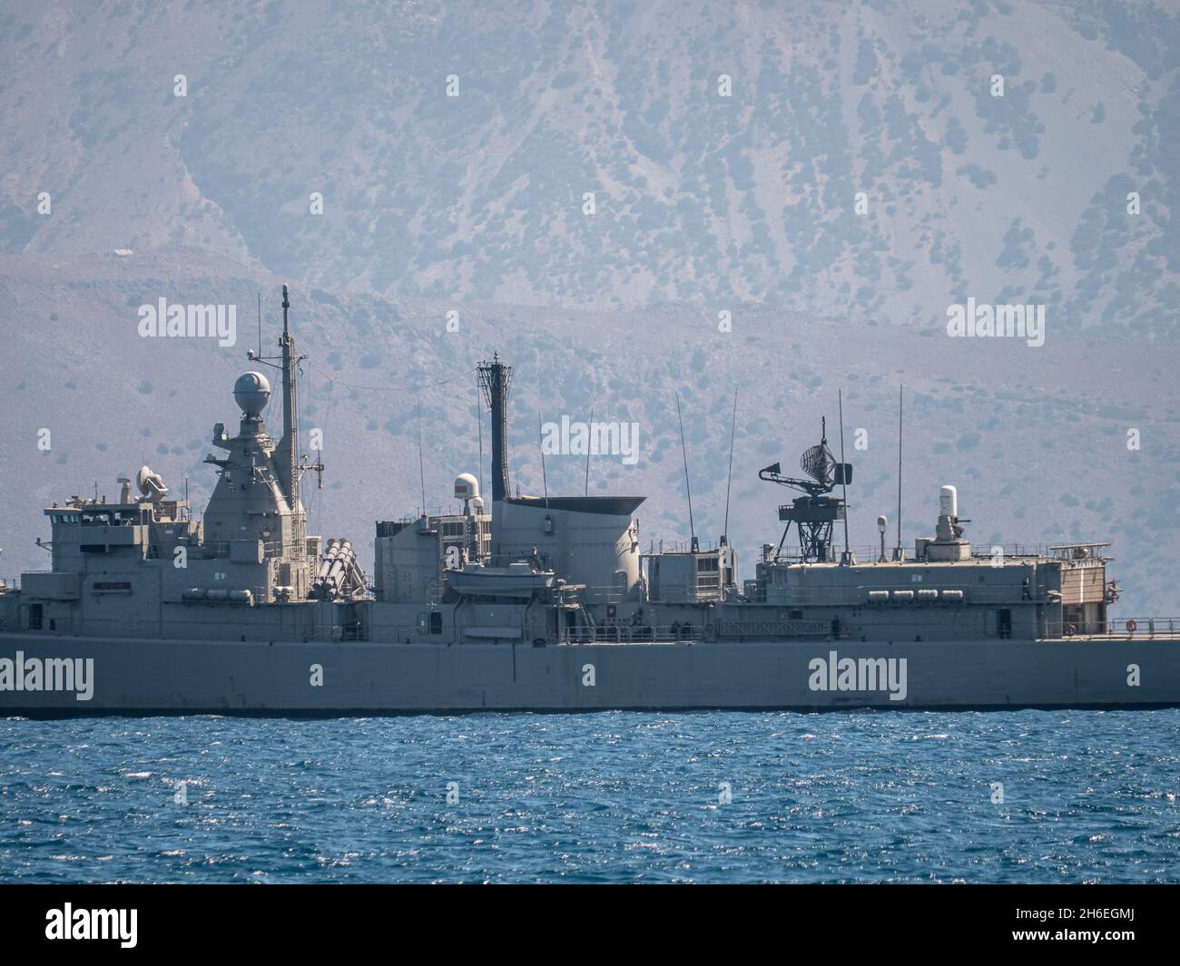 Navire de guerre de la marine hellénique Banque D'Images