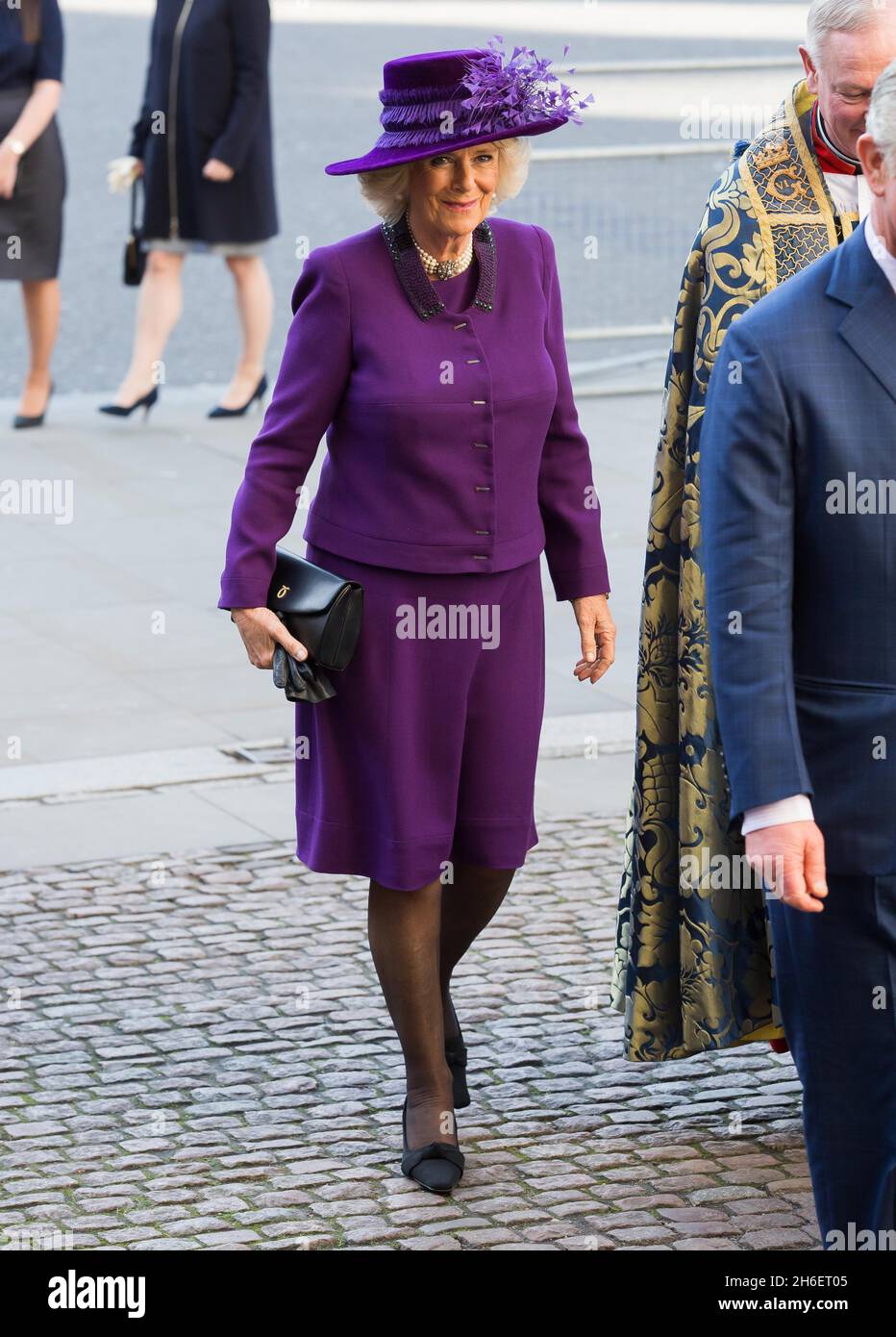 La Reine, chef du Commonwealth, duc d'Édimbourg, prince de Galles et duchesse de Cornwall, le prince Harry, duc d'York et comte de Wessex ont assisté au service du Commonwealth à l'abbaye de Westminster le jour du Commonwealth Banque D'Images