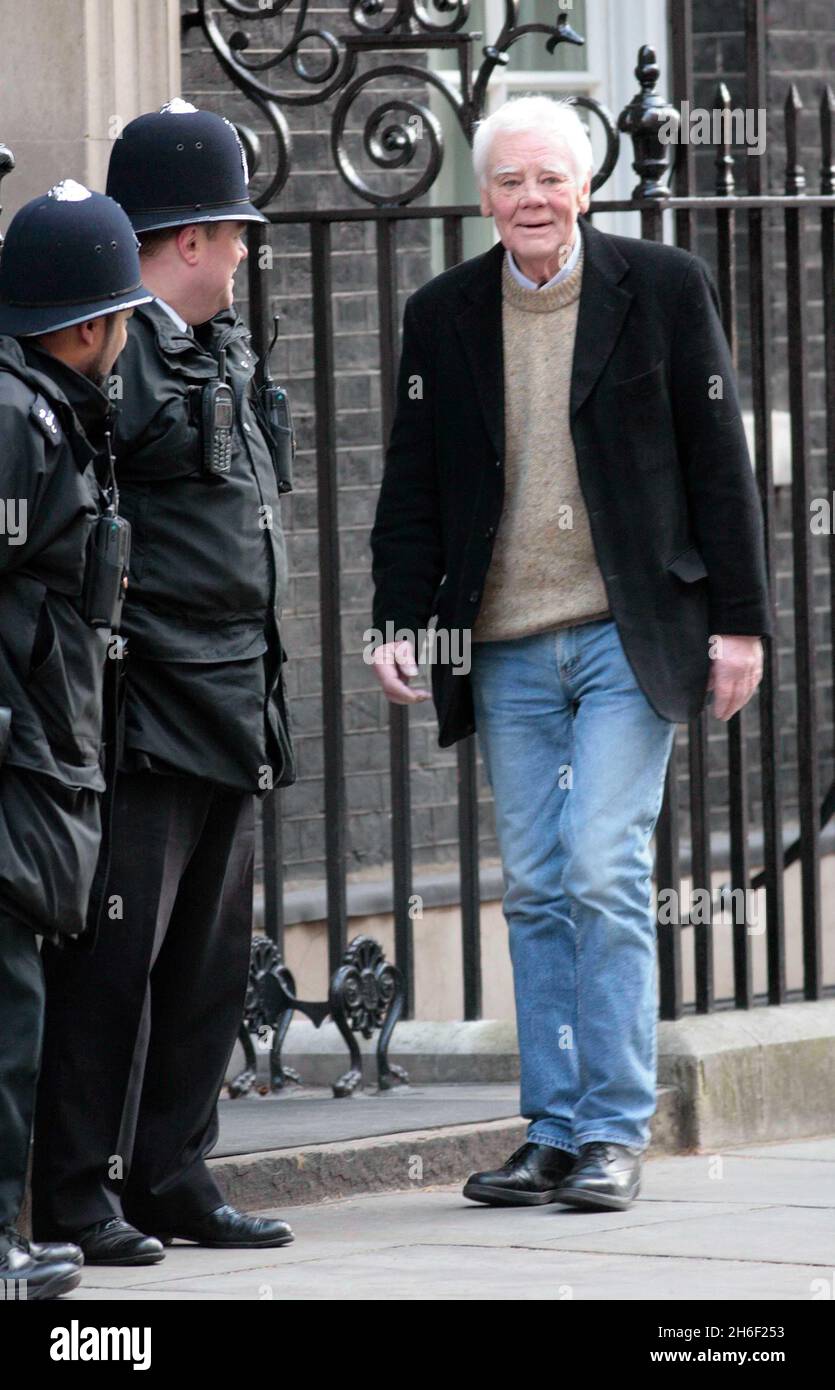 Tony Booth, père de Cherie Blairs, photographié dans Downing Street aujourd'hui, le 21 mars 2007. Banque D'Images