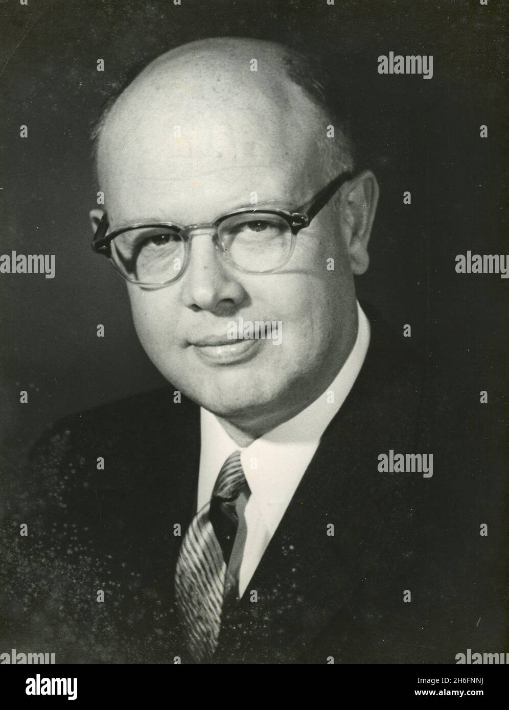 William Alfred Fowler, professeur de physique au California Institute of Technology, États-Unis 1960 Banque D'Images