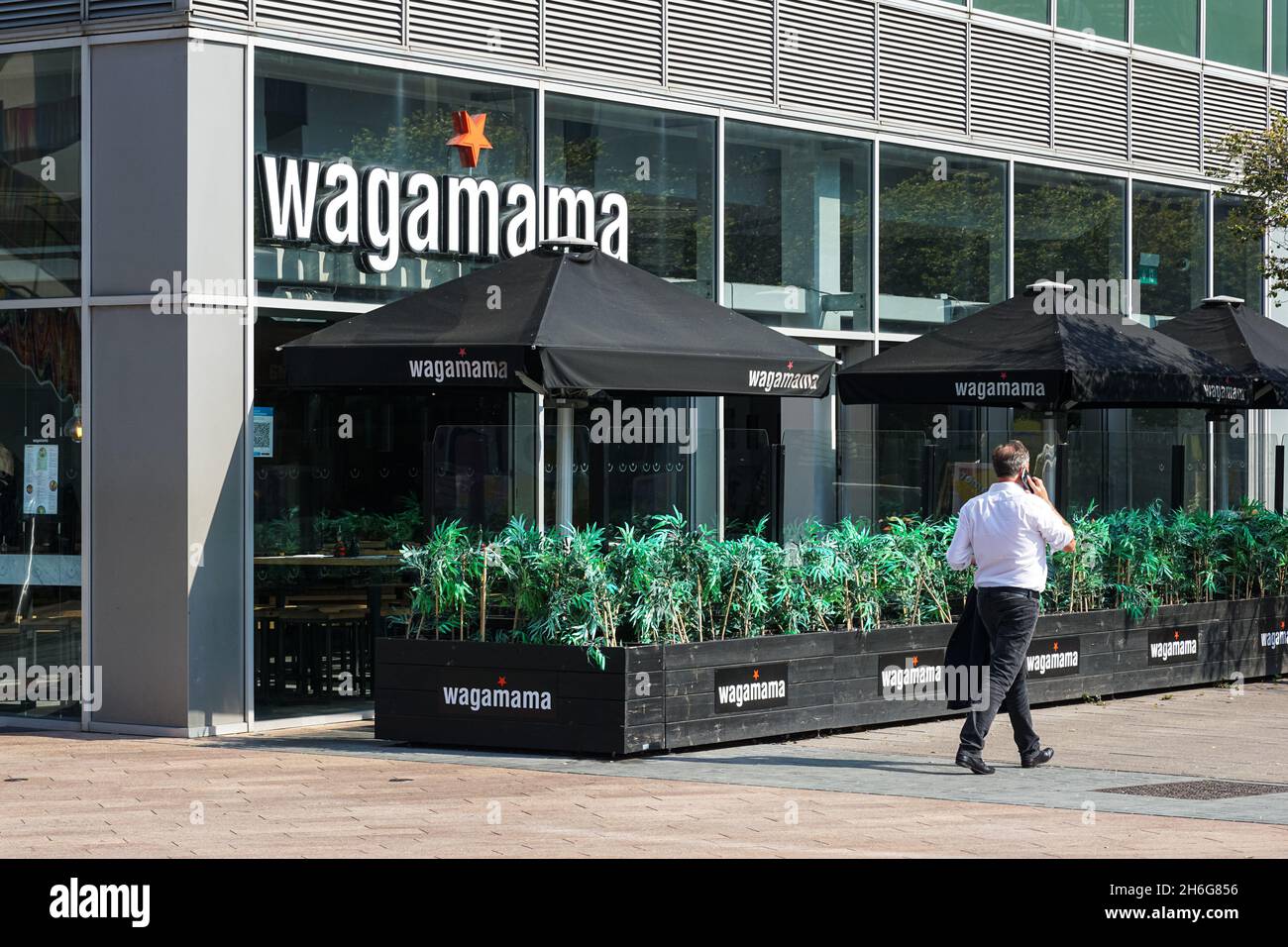 Restaurant Wagamama à Londres Angleterre Royaume-Uni Banque D'Images