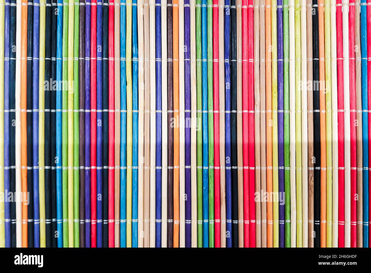 Tapis en bois multicolore gros plan.Texture abstraite. Banque D'Images