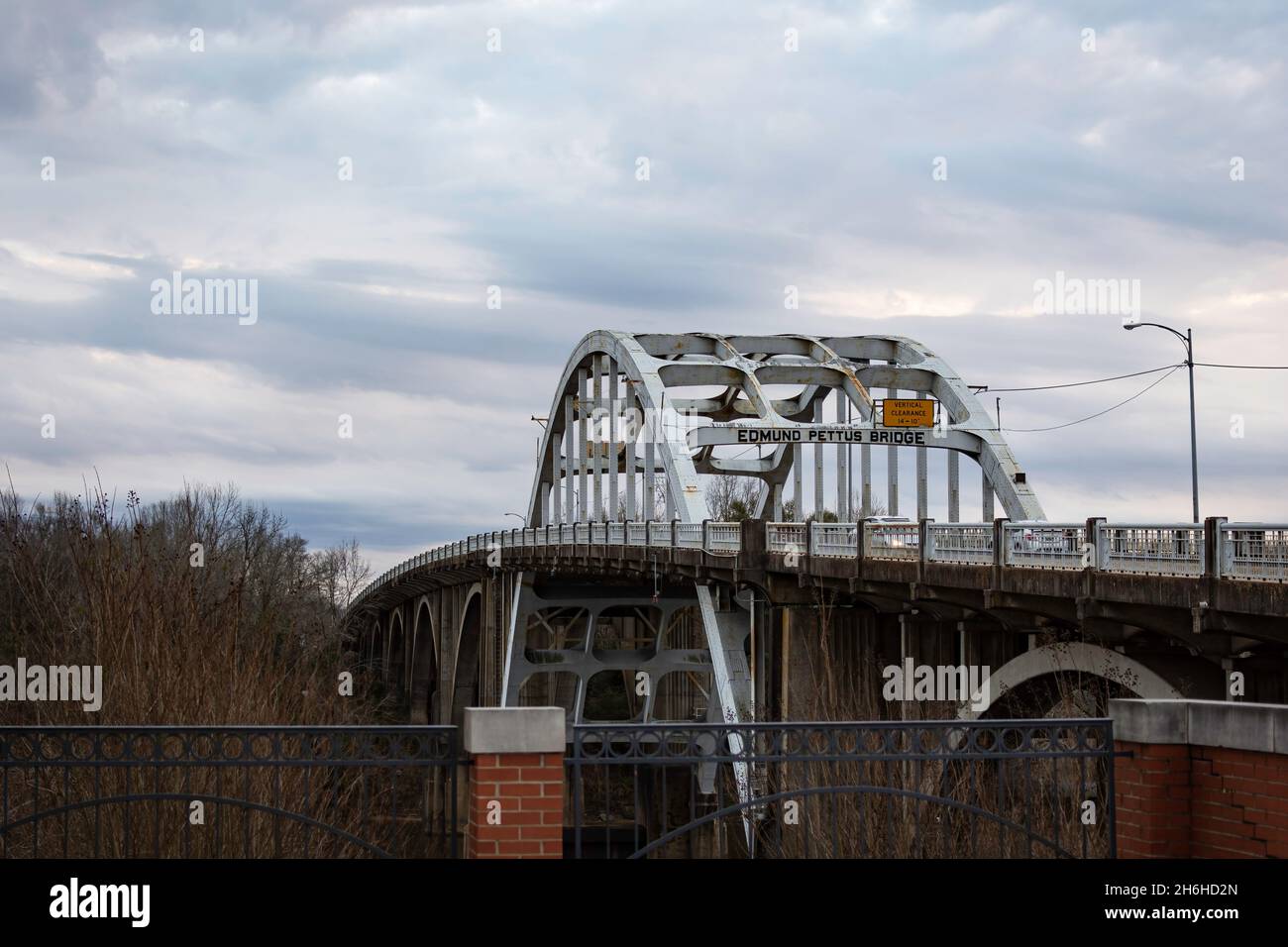 Selma, Alabama, États-Unis - 26 janvier 2021 : pont historique Edmund Pettus qui enjambe la rivière Alabama à Selma, AL.Nommé d'après un général confédéré, il est W Banque D'Images