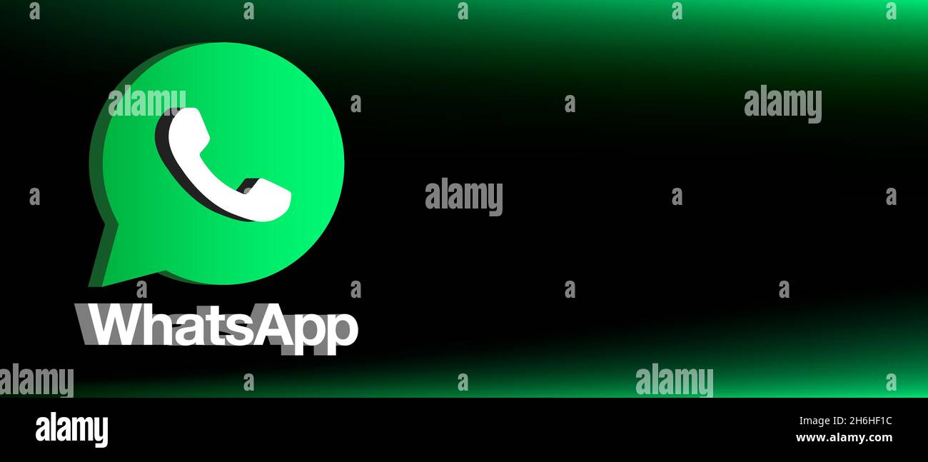 Logo WhatsApp sur les réseaux sociaux effet 3d au format vectoriel Illustration de Vecteur
