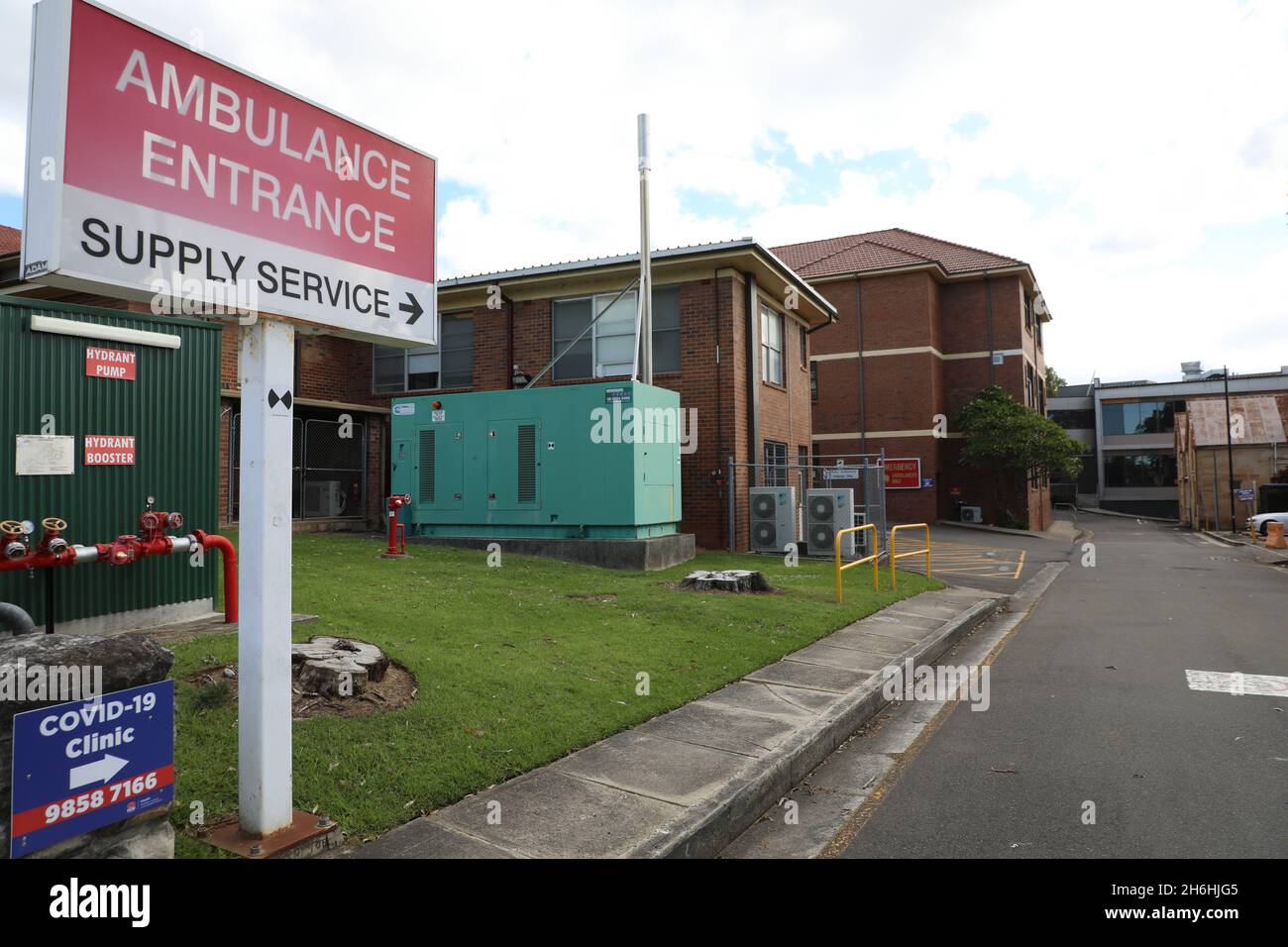 Hôpital Ryde, Denistone, Sydney, Nouvelle-Galles du Sud, Australie Banque D'Images