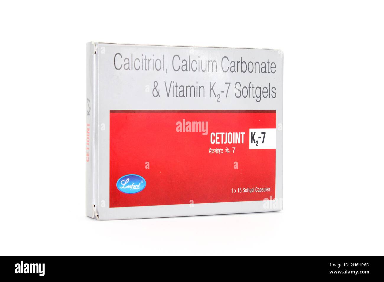 Noida , Sutter pardesh , Inde - octobre 19 2021 , la médecine du calcium , Une image de la médecine du calcium sur fond blanc avec un accent sélectif dans noida o Banque D'Images