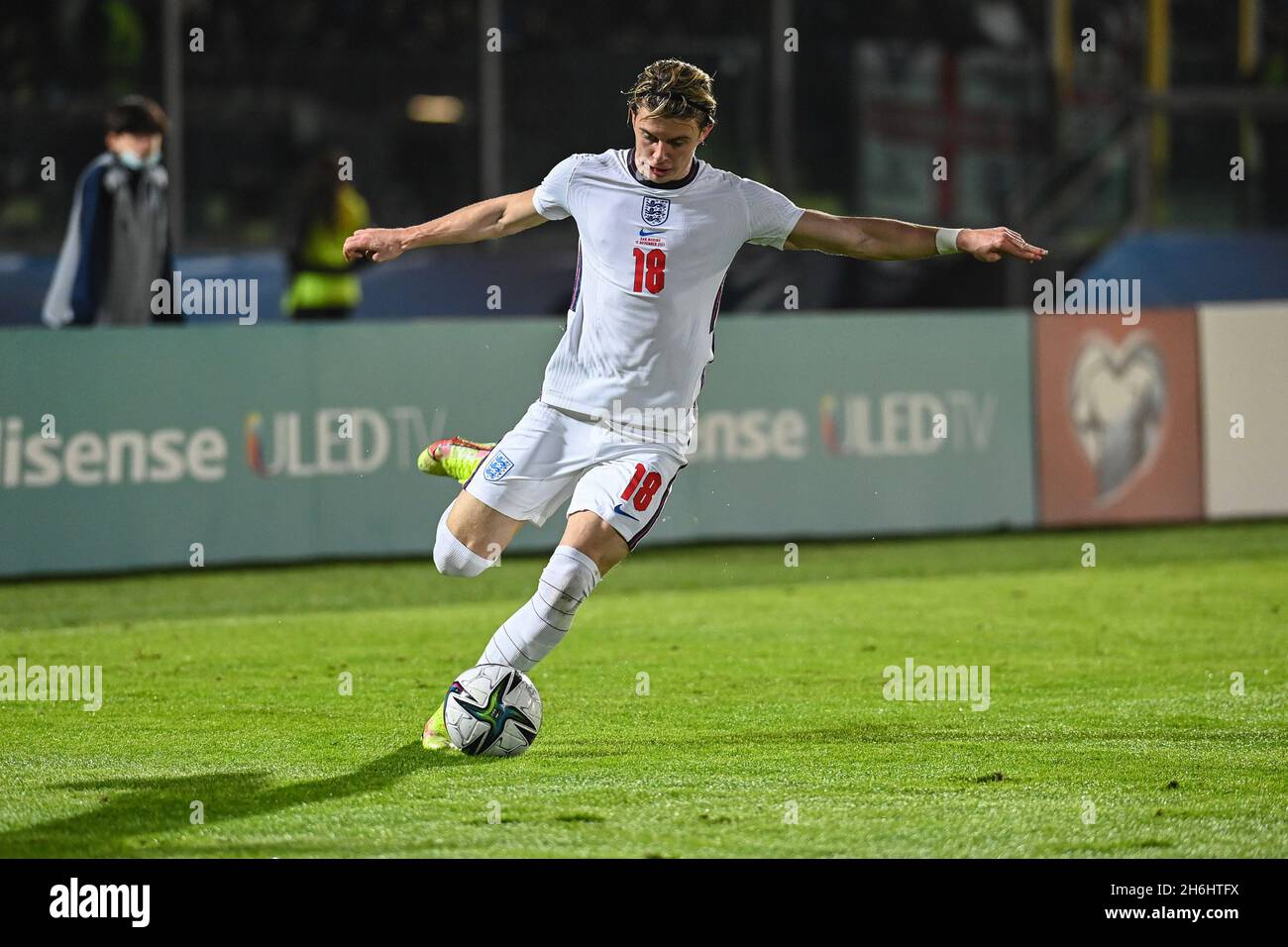 Conor Gallagher Cross pendant le Panamerican tennis Center, coupe du monde de la FIFA à Saint-Marin, République de Saint-Marin, novembre 15 2021 Banque D'Images